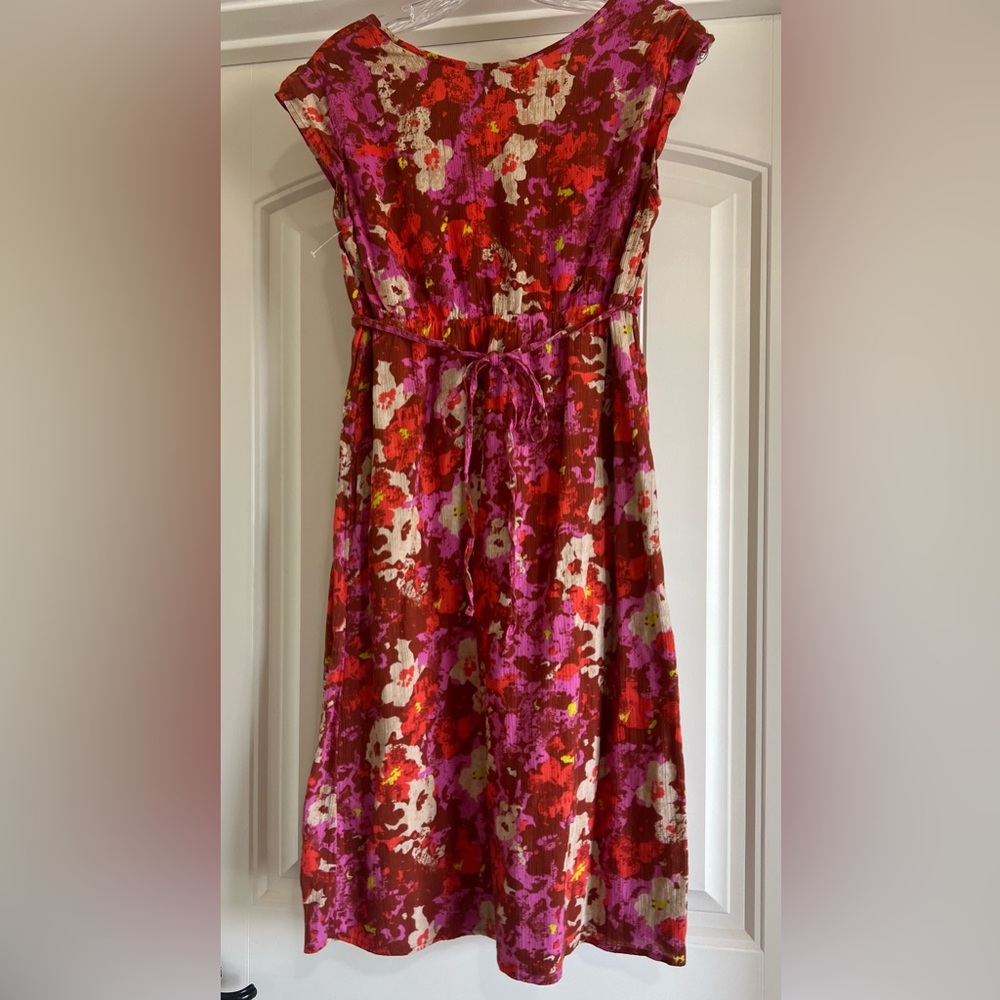 NWT Eddie Bauer Women's Floral Dress Sz 4 - Picture 6 of 14